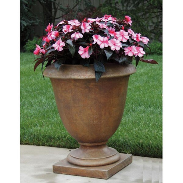 Bella Serra Urn Cast Stone Garden Planter 26"